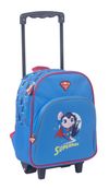 Sac maternelle à roulettes Superman - 1 compartiment - bleu - Kid'Abord