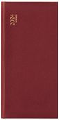 Agenda de poche à l'horizontale Lima Breprint - 1 semaine sur 2 pages - 8 x 16 cm - bordeaux - Brepols