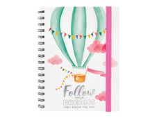Legami - Carnet de notes - A5 - 200 pages - ligné - air balloon