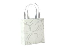 Clairefontaine Premium - Sac cadeau - 12 cm x 4,5 cm x 13,5 cm - arabesque blanc