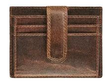 Maverick The Original - Porte-cartes RFID avec fermeture à bouton - cuir