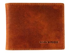 Maverick New Men - Portefeuille RFID avec 2 pochettes pour les billets - cuir