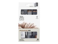 Winsor & Newton Studio Collection - pack de 10 crayons, crayons de couleurs + blender set