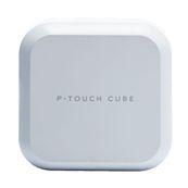 Brother PT-P710BTH P-Touch Cube plus - Étiqueteuse - imprimante d'étiquettes - rechargeable Bluetooth - Blanche