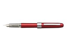 Platinum Plaisir - Stylo plume pointe moyenne - rouge