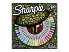 Sharpie OKO - marqueur - noir, rouge, bleu, vert, jaune, brun, magenta, turquoise, pêche, bleu ciel, pourpre, bleu glacé, citron vert, menthe, gris ardoise, marine, réchauffeur de jambe orange, clip jaune banane, rose électrique, bleu nano, orange optiqu