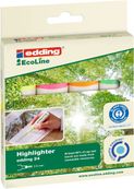 Edding EcoLine 24 - 4 Surligneurs - couleurs assorties