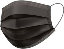 Boite de 50 Masques Chirurgical 3 Plis, Type IIR - noir