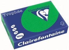Clairefontaine Trophée - Papier couleur - A4 (210 x 297 mm) - 160 g/m² - 250 feuilles - vert billard