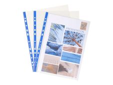 Exacompta Stop Doc - 100 Pochettes perforées ouverture en coin - A4 - lisse 6/100