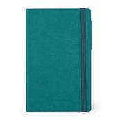 Legami My Notebook - Carnet de notes à élastique - 13 x 21 cm - ligné - bleu pétrole