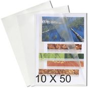 Exacompta - 10 Packs de 50 Pochettes coin grainées - A4 - 12/100 - cristal