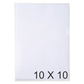 Exacompta - 10 Packs de 10 Pochettes coin lisses - A4 - 13/100 - cristal translucide