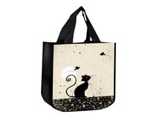 Kiub Bug Art - Sac de courses recyclé - chat/oiseaux