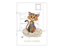 Kiub Kook  - Carnet de dessin A5 - 48 pages - chat mignon