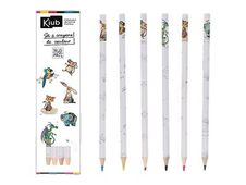 Kiub Bug Art Kook - Set de 6 crayons de couleur