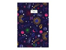 Kiub - Carnet de notes A5 - bonne étoile motifs bleu