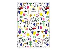 Kiub Ma Bonne Étoile - Carnet de notes A5 - motifs blancs