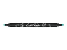 Online Calli Twin - Stylo pinceau à double embout - feutre de calligraphie - vert menthe