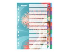 Esselte Colour'Breeze - Intercalaire 12 positions - A4 - polypropylène multicolore