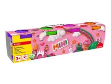 Eberhard Faber - pâte à modeler - mini - 100 g - orange brillant, vert à paillettes, rose paillette, glitter purple (pack de 4)