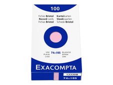 Exacompta - fiches Bristol (pack de 100)