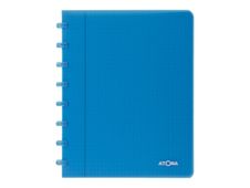 Atoma - Cahier polypro A5 - 144 pages - petits carreaux (5x5 mm) - turquoise