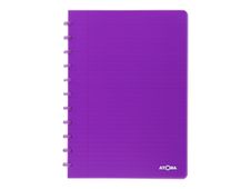 Atoma - Cahier polypro A4 (21x29,7 cm) - 144 pages - ligné - mauve