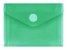 FolderSys - Pochette velcro - pour A7 - pour 50 feuilles - vert transparent