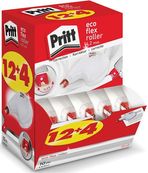 Pritt Eco Flex - 12+4 Rollers de correction rechargeables - 4,2 mm x 10 m