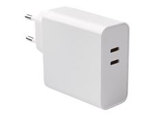 BigBen chargeur secteur pour smartphone 2 USB-C - blanc - 20 et 45 Watt