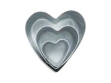 Graine Creative - ensemble de 3 emporte-pièces - cœur