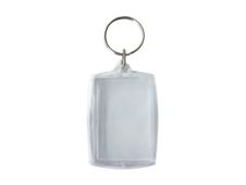 Graine Creative - lot de 6 porte-clefs transparents - 50x40 mm