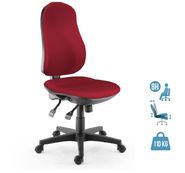 Fauteuil de bureau LIBRA - accoudoirs en option - Rouge