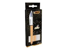 BIC 4 Couleurs Festifs - 3 Stylos à bille 4 couleurs