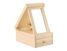 Graine Creative - coiffeuse en bois avec 1 tiroir - 12 x 8.5 x 18 cm