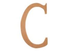 Graine Creative - lettre de décoration - C - 22 x 1,2 cm