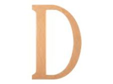 Graine Creative - lettre de décoration - D - 22 x 1,2 cm