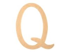 Graine Creative - lettre de décoration - Q - 22 x 1,2 cm