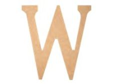 Graine Creative - lettre de décoration - W - 22 x 1,2 cm