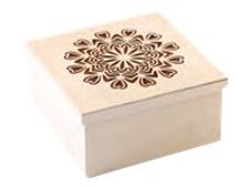 Graine Creative - boîte de rangement en bois motif mandala 