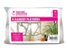 Graine Creative - lot de 4 bandes platrées - 8 cm x 3 m 