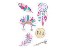 Graine Creative - lot de 6 patchs textiles thermocollants motif etnique