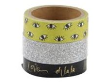 Graine Creative - set de bande adhésive de décoration - 3 pièces - evil eye