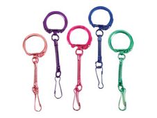 Graine Creative - 10 porte-clés - 25 x 80 mm - couleurs assorties 