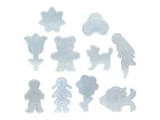 PERLOU - lot de 10 plaques à picots pour perle à repasser - fantasy