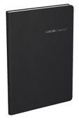 Agenda Lecas Spazio - 1 semaine sur 2 pages - 16 x 24 cm - noir