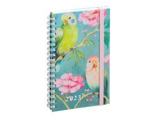 Agenda de poche Sophie Adde - 1 semaine sur 2 pages - 9 x 16 cm - oiseaux - Exacompta