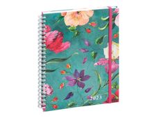 Agenda Sophie Adde - 1 semaine sur 2 pages - 15 x 21 cm - fleurs - Exacompta