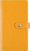 Agenda de poche spiralé Lady Kent - 1 semaine sur 2 pages - 9,5 x 17,5 cm - safran - Oberthur